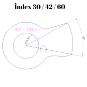 40-346  40 DERECE İNDEX30/42/60 YAN KAMLARI