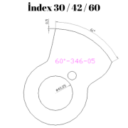 60-346  60 DERECE İNDEX30/42/60 YAN KAMLARI 0,5 mm