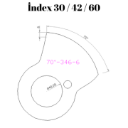 70-346  70 DERECE İNDEX30/42/60 YAN KAMLARI 6 mm