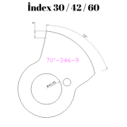 70-346  70 DERECE İNDEX30/42/60 YAN KAMLARI 9 mm