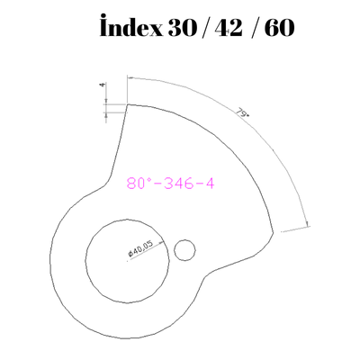 80-346  80 DERECE İNDEX30/42/60 YAN KAMLARI 4 mm