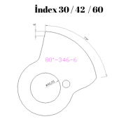 80-346  80 DERECE İNDEX30/42/60 YAN KAMLARI 6 mm