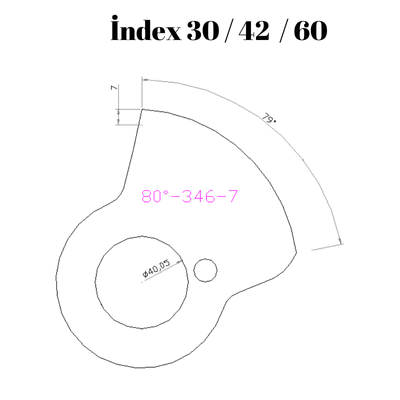 80-346  80 DERECE İNDEX30/42/60 YAN KAMLARI 7 mm
