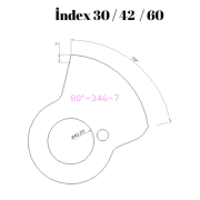 80-346  80 DERECE İNDEX30/42/60 YAN KAMLARI 7 mm