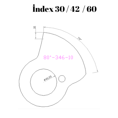 80-346  80 DERECE İNDEX30/42/60 YAN KAMLARI 10 mm