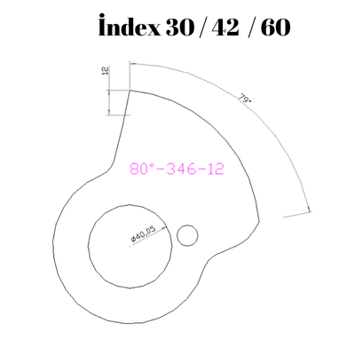 80-346  80 DERECE İNDEX30/42/60 YAN KAMLARI 12 mm