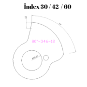 80-346  80 DERECE İNDEX30/42/60 YAN KAMLARI 12 mm