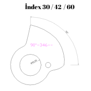 90-346  90 DERECE İNDEX30/42/60 YAN KAMLARI