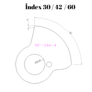 90-346  90 DERECE İNDEX30/42/60 YAN KAMLARI 4 mm