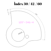 120-346  120 DERECE İNDEX30/42/60 YAN KAMLARI 4 mm