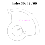 120-346  120 DERECE İNDEX30/42/60 YAN KAMLARI 6 mm