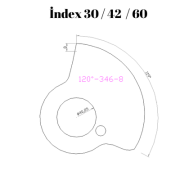 120-346  120 DERECE İNDEX30/42/60 YAN KAMLARI 8 mm