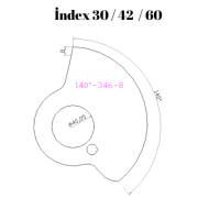 140-346  140 DERECE İNDEX30/42/60 YAN KAMLARI 8 mm