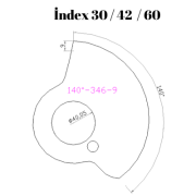 140-346  140 DERECE İNDEX30/42/60 YAN KAMLARI 9 mm