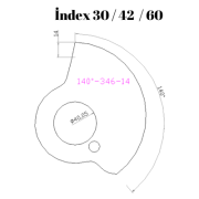 140-346  140 DERECE İNDEX30/42/60 YAN KAMLARI 14 mm