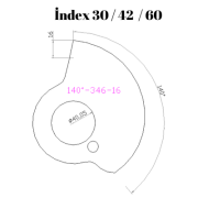 140-346  140 DERECE İNDEX30/42/60 YAN KAMLARI 16 mm