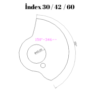 150-346  150 DERECE İNDEX30/42/60 YAN KAMLARI