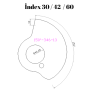 150-346  150 DERECE İNDEX30/42/60 YAN KAMLARI 13 mm