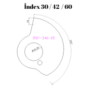 150-346  150 DERECE İNDEX30/42/60 YAN KAMLARI 15 mm