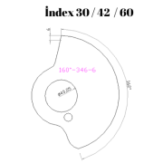 160-346  160 DERECE İNDEX30/42/60 YAN KAMLARI 6 mm