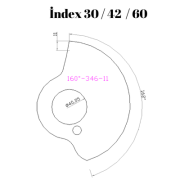 160-346  160 DERECE İNDEX30/42/60 YAN KAMLARI 11 mm