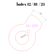 30-285  30 DERECE İNDEX12/18/25 YAN KAMLARI