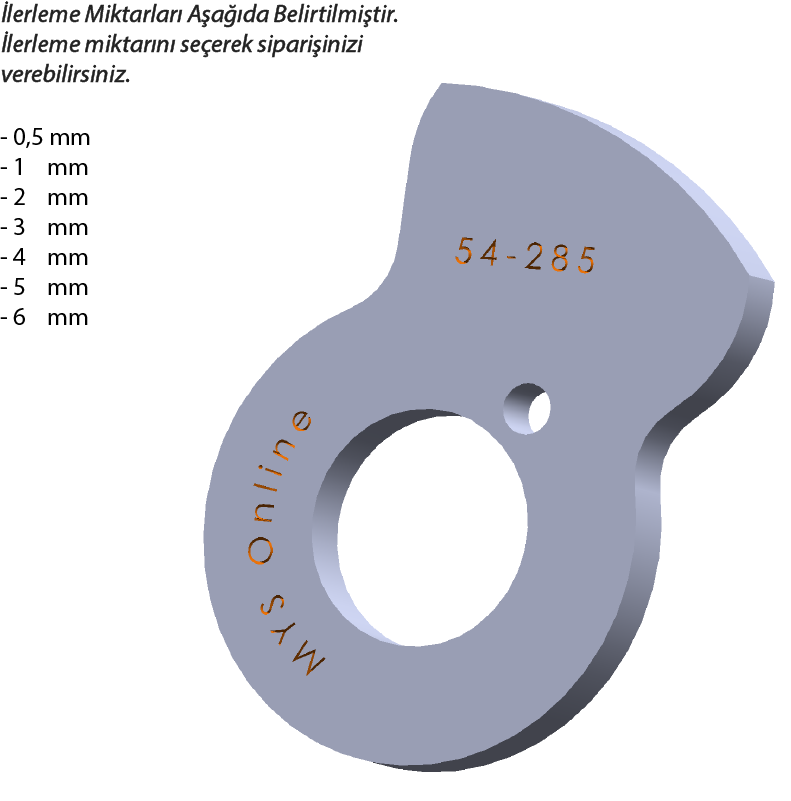 54-285  50 DERECE İNDEX12/18/25 YAN KAMLARI