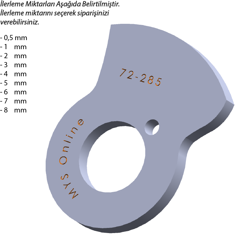 72-285  72 DERECE İNDEX12/18/25 YAN KAMLARI