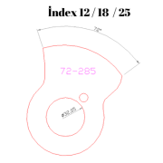 72-285  72 DERECE İNDEX12/18/25 YAN KAMLARI