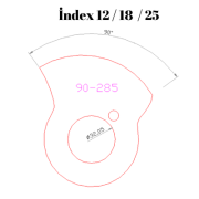 90-285  90 DERECE İNDEX12/18/25 YAN KAMLARI