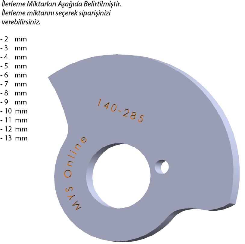 140-285  140 DERECE İNDEX12/18/25 YAN KAMLARI