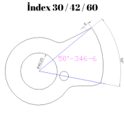50-346  50 DERECE İNDEX 30/42/60 YAN KAMLARI 6 mm