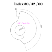 160-346  160 DERECE İNDEX30/42/60 YAN KAMLARI 20 mm