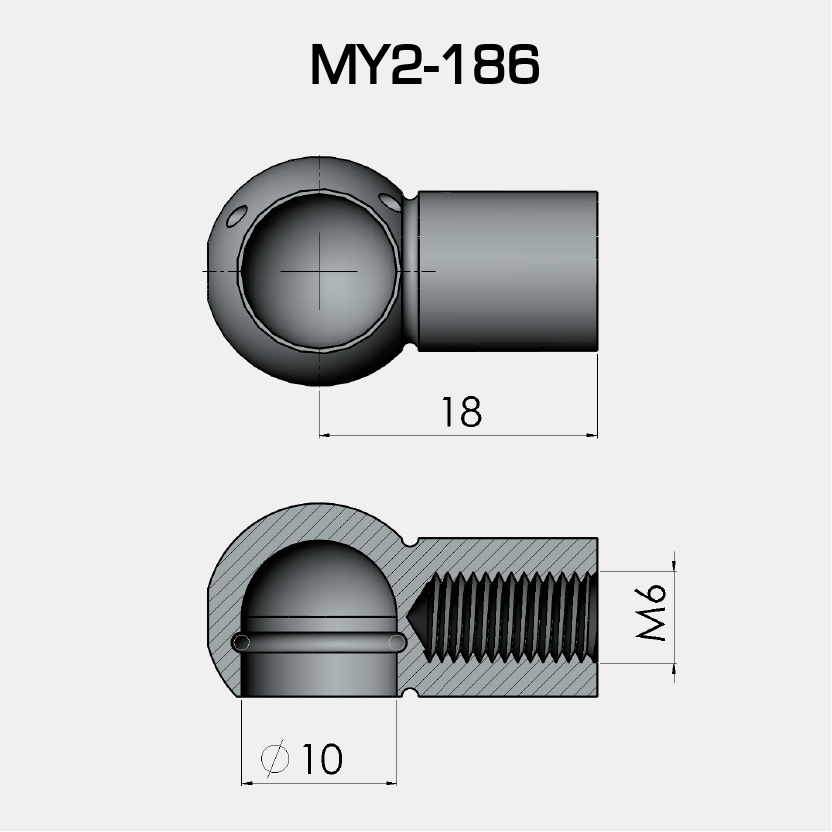ÇAP 10 - MUYLU-NAVİGATÖR-SEÇİM E-18 mm - D-10 mm - M-M6