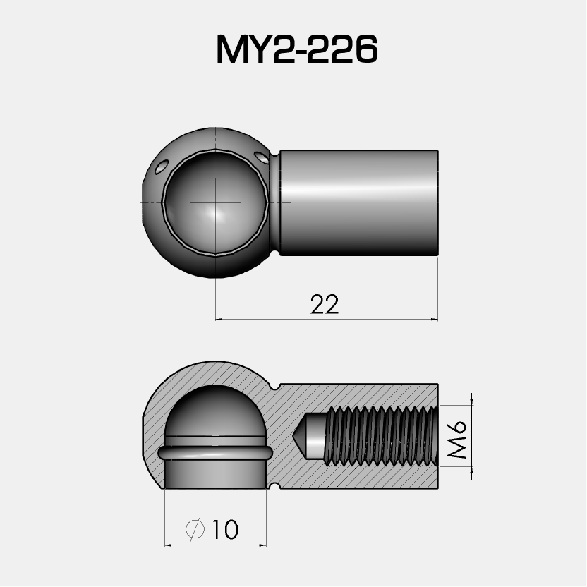 ÇAP 10 - MUYLU-NAVİGATÖR-SEÇİM E-22 mm - D-10 mm - M-M6