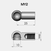 ÇAP 10 - MUYLU-NAVİGATÖR-SEÇİM E-25 mm - D-10 mm - M-M6