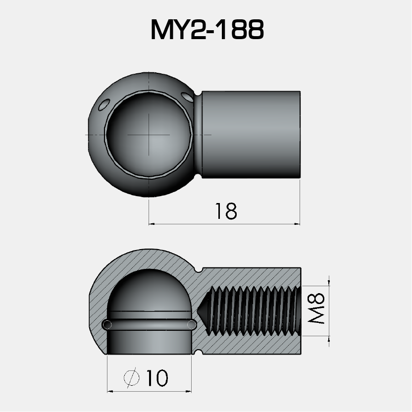 ÇAP 10 - MUYLU-NAVİGATÖR-SEÇİM E-18 mm - D-10 mm - M-M8