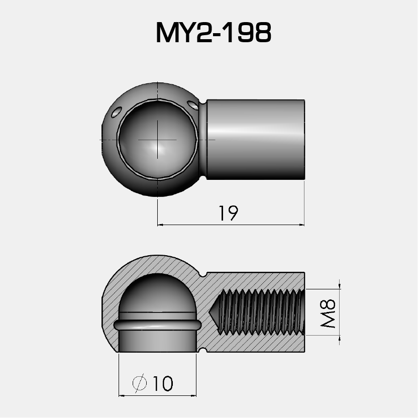 ÇAP 10 - MUYLU-NAVİGATÖR-SEÇİM E-19 mm - D-10 mm - M-M8