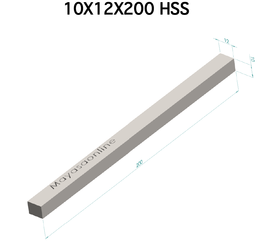 10x12x200 HSS Kalem