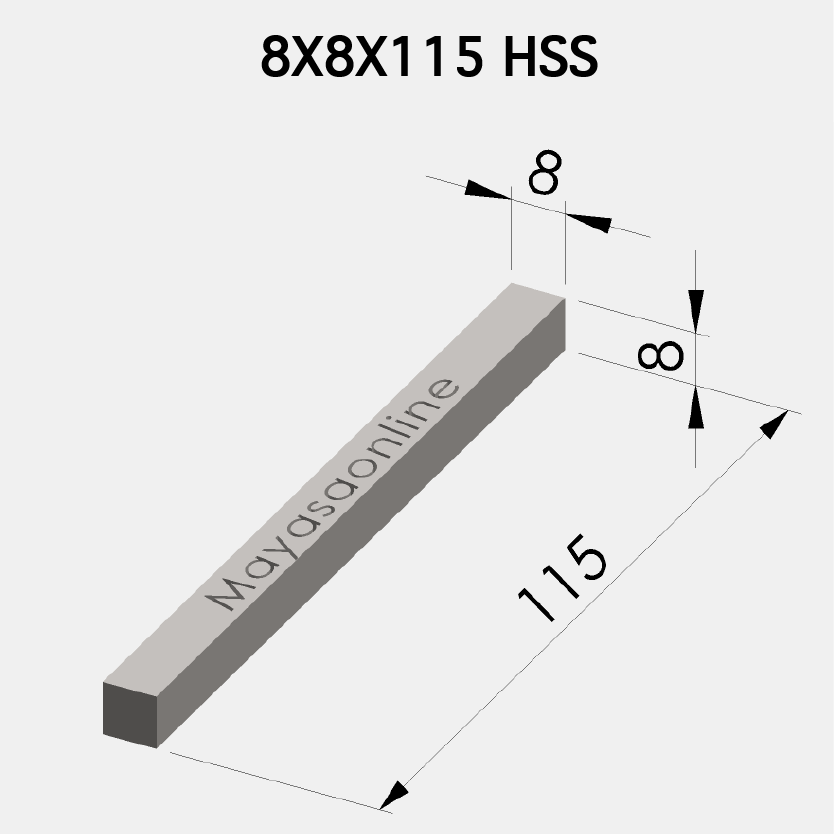 8x8x115 HSS Kalem