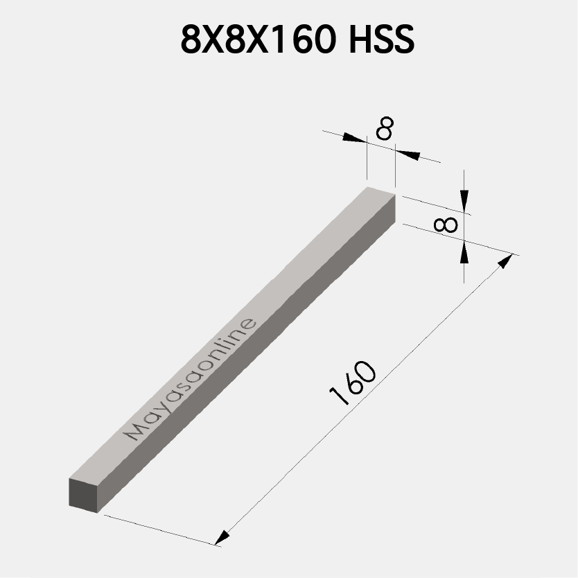 8x8x160 HSS Kalem